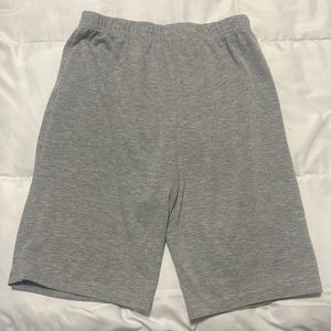 Shein, gray, medium biker shorts